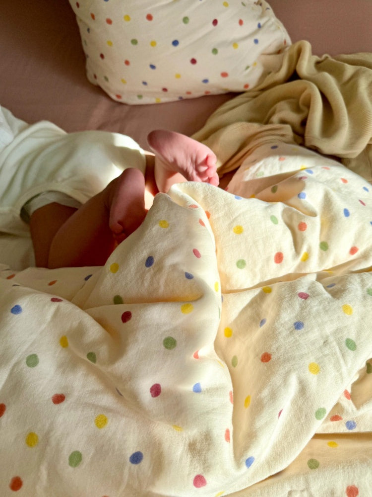 Colorful Polka Dot Duvet Cover Set