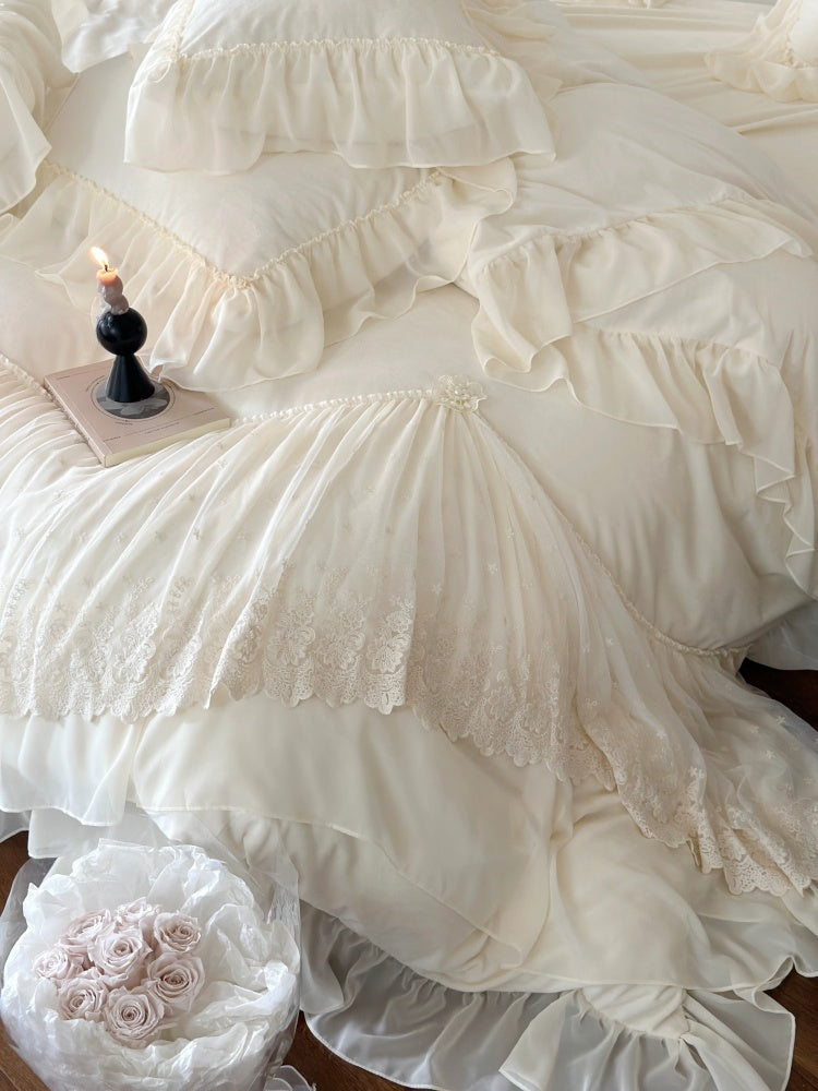 Lace Embroidery Bedding Set