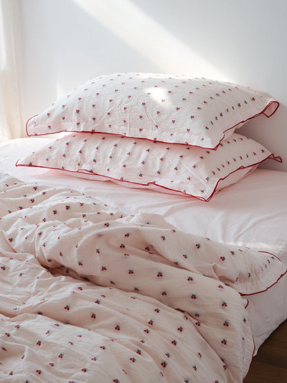 Cherry Jacquard Bedding Set
