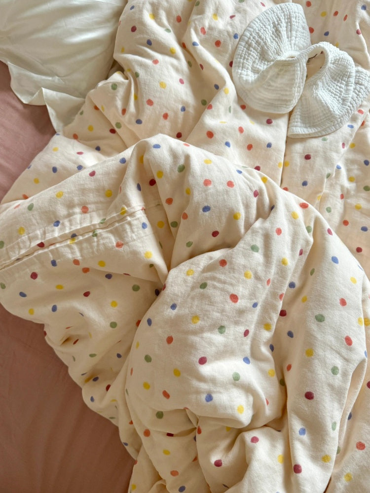 Colorful Polka Dot Duvet Cover Set