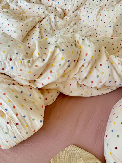 Colorful Polka Dot Duvet Cover Set