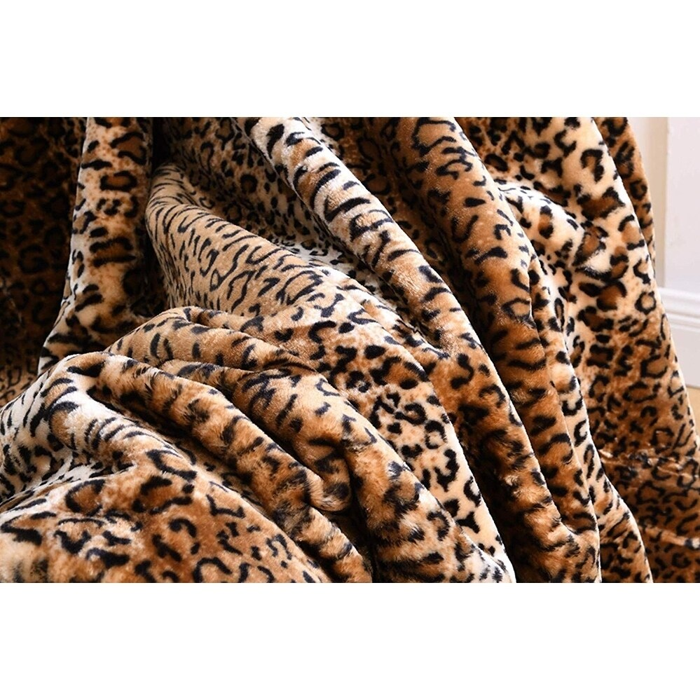 Leopard Print Throw Blanket